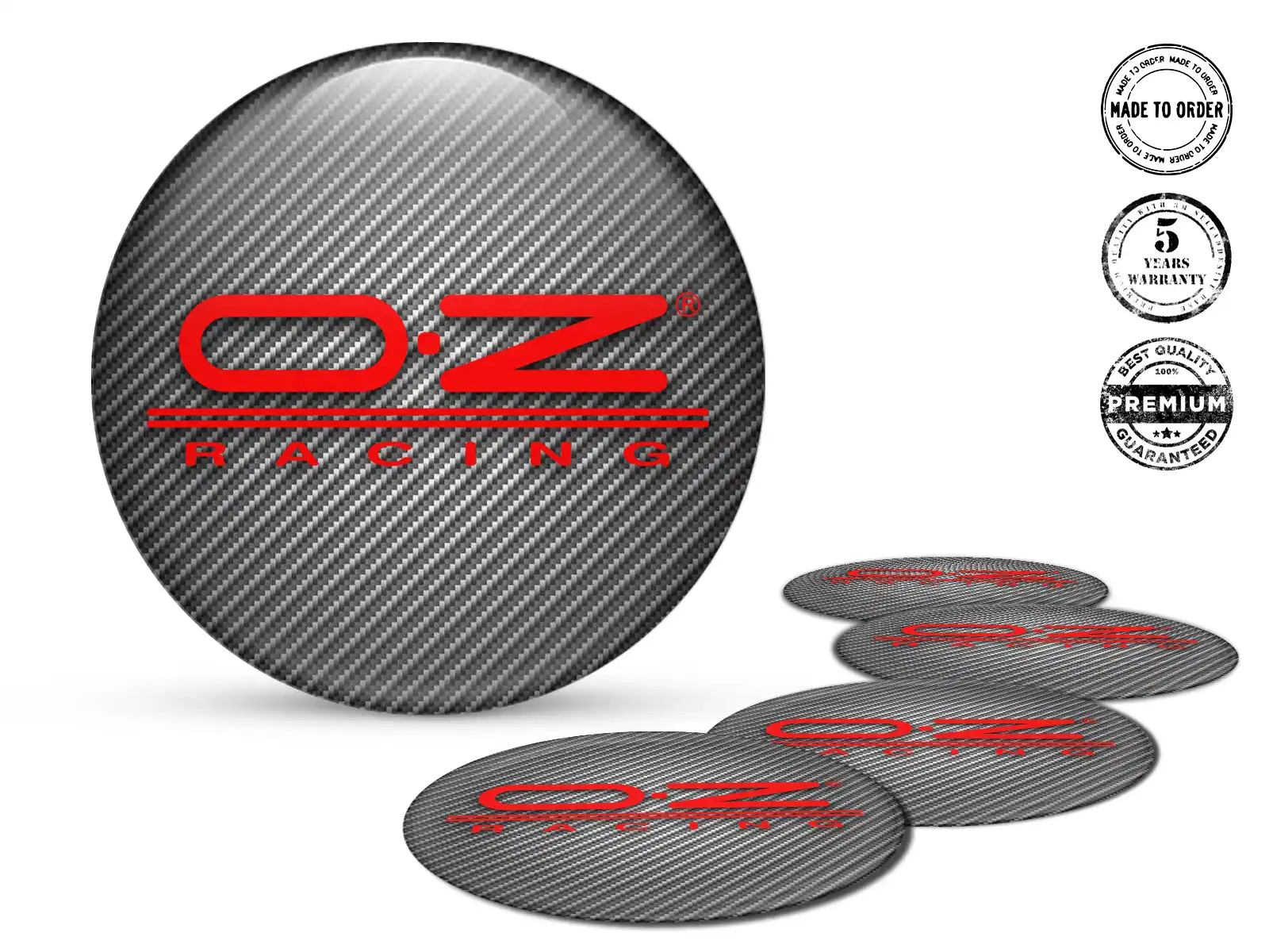 OZ Gewölbtes Sticker Logo Felgendekor-Stil